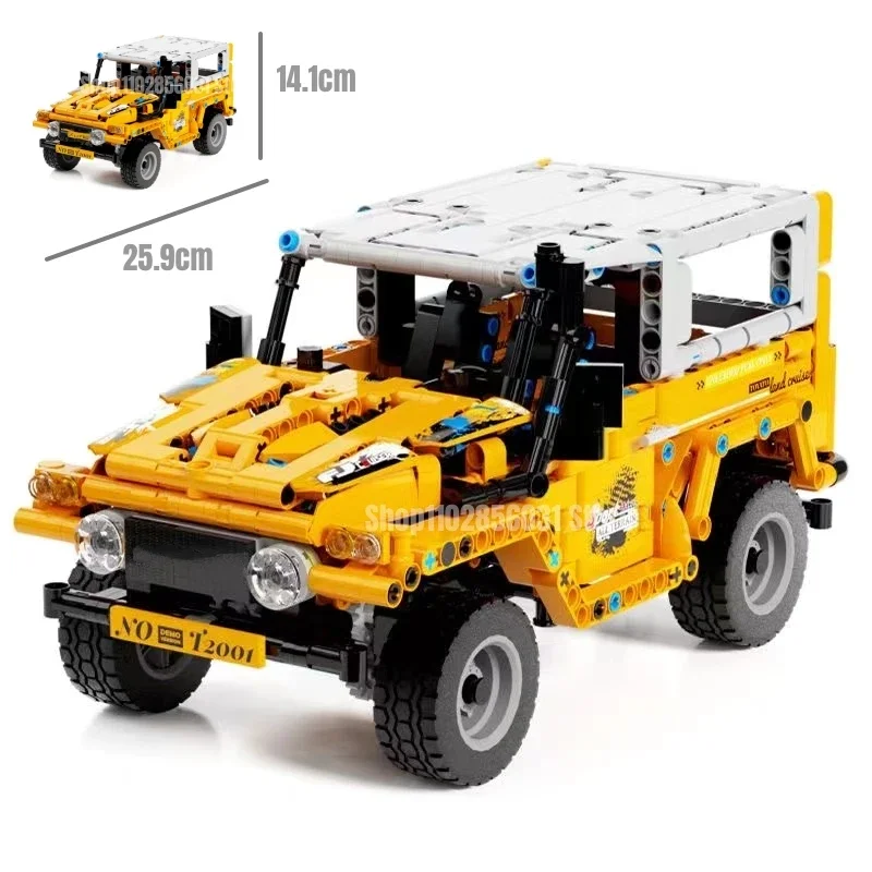 

SUV Series Off-road Racing Car Building Blocks Pull Back Vehicle Bricks Toys for Children Boys Gift