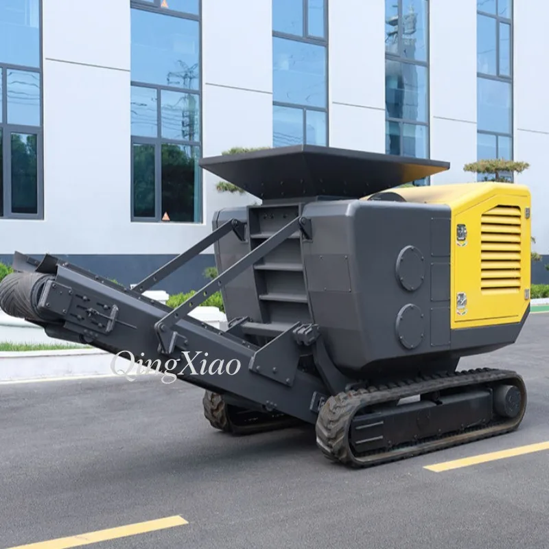 Deposit Small Crawler Mounted Mobile Crushing Plant Jaw Impact Crusher For Mining Ore And Construction Waste Recycling Equipment