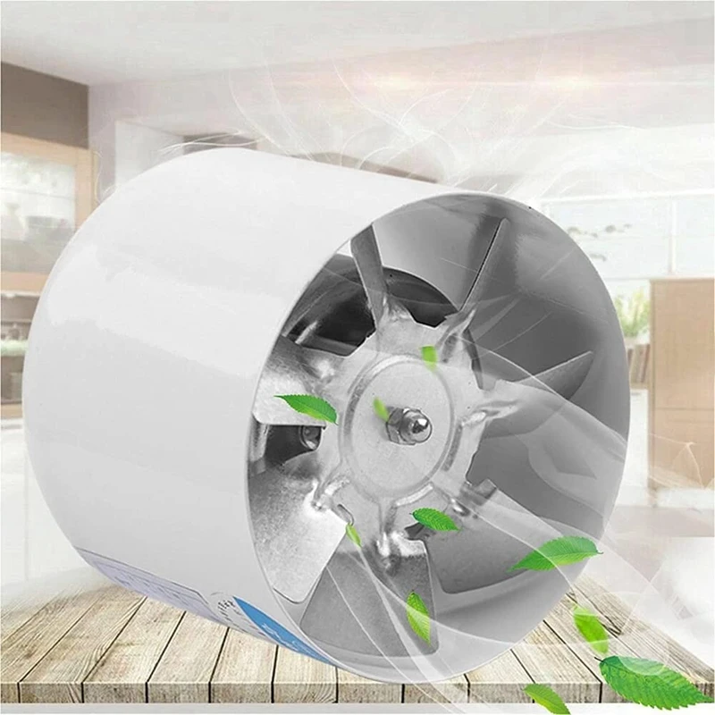 Ventilatore per condotto in linea da 4 pollici ventilatore per aria tubo metallico ventilazione ventilatore di scarico Mini estrattore ventilatore da parete per wc da bagno