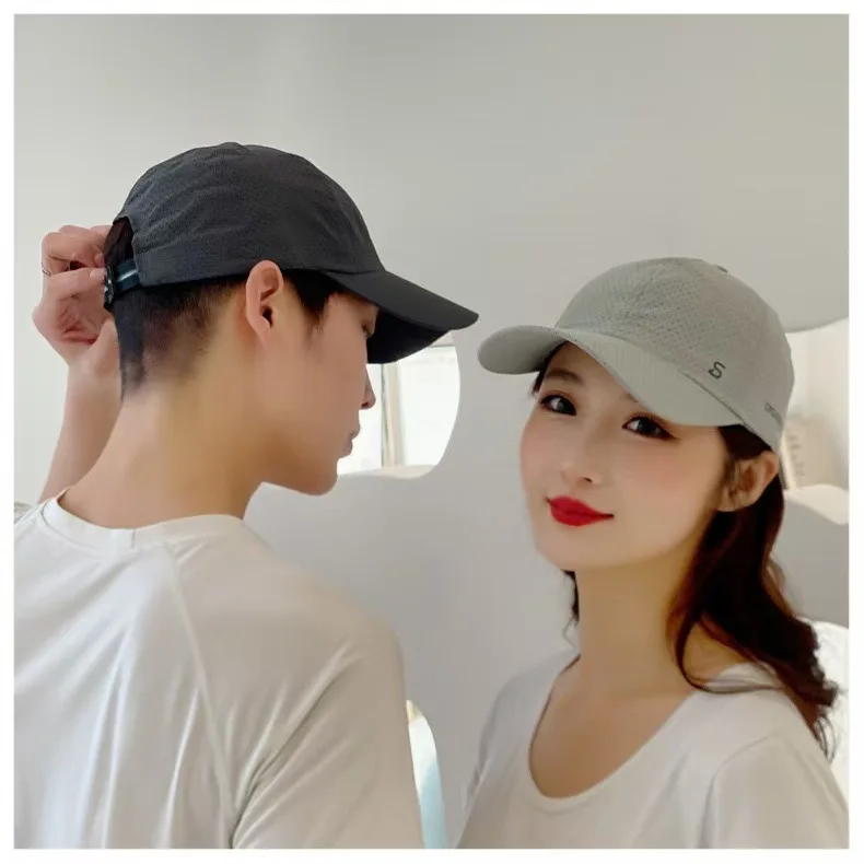 Original-Design-Laufkappe, dünn, schnelltrocknend, atmungsaktiv, mit Schirm, für Herren und Damen, ideal für Outdoor-Aktivitäten, Sonnenschutz, Sommer, Angeln, Baseballkappe. – Detail 5