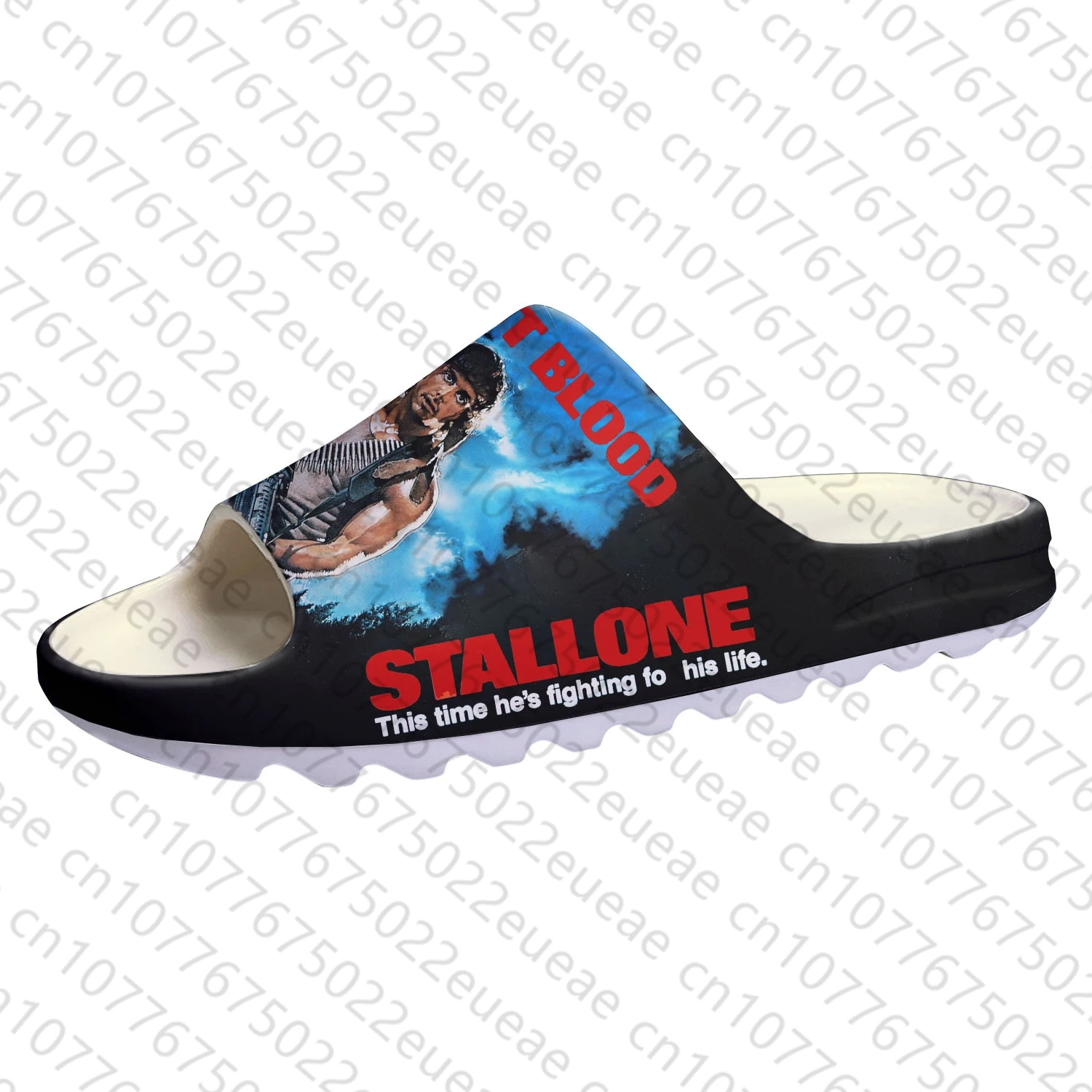 first blood Movie Soft Sole Sllipers Home Clogs Customized Step On Water Shoes Mens Womens Teenager Step in Sandals