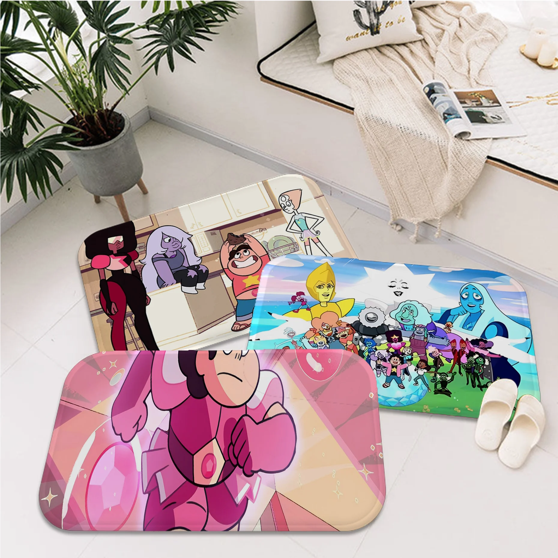 

Steven Universe Floor Mat Bathroom Mat Kids Room Bedroom Decoration Balcony Anti-Slip Doormat Living Room Welcome Rug