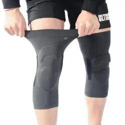 1Pair Knee Pads EVA Padded Crashproof Leg Compression Sleeve Knee Support Brace Football Volleyball Basketball Gym Sport Kneepad