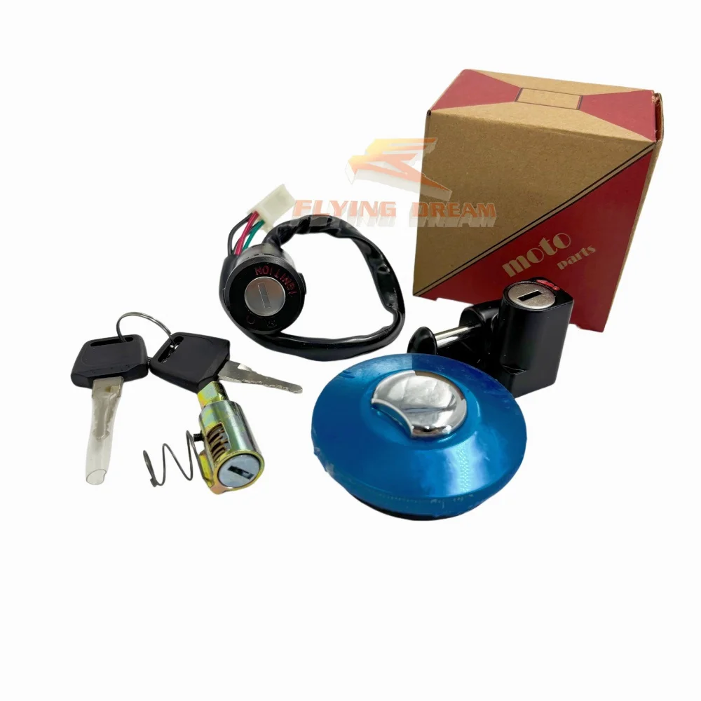 4 Wire Ignition Switch Kit Fuel Tank Lock Key Cap Helmet Seat for Monkey Z50 50A Z50J Z50R Mini Bike MUNK