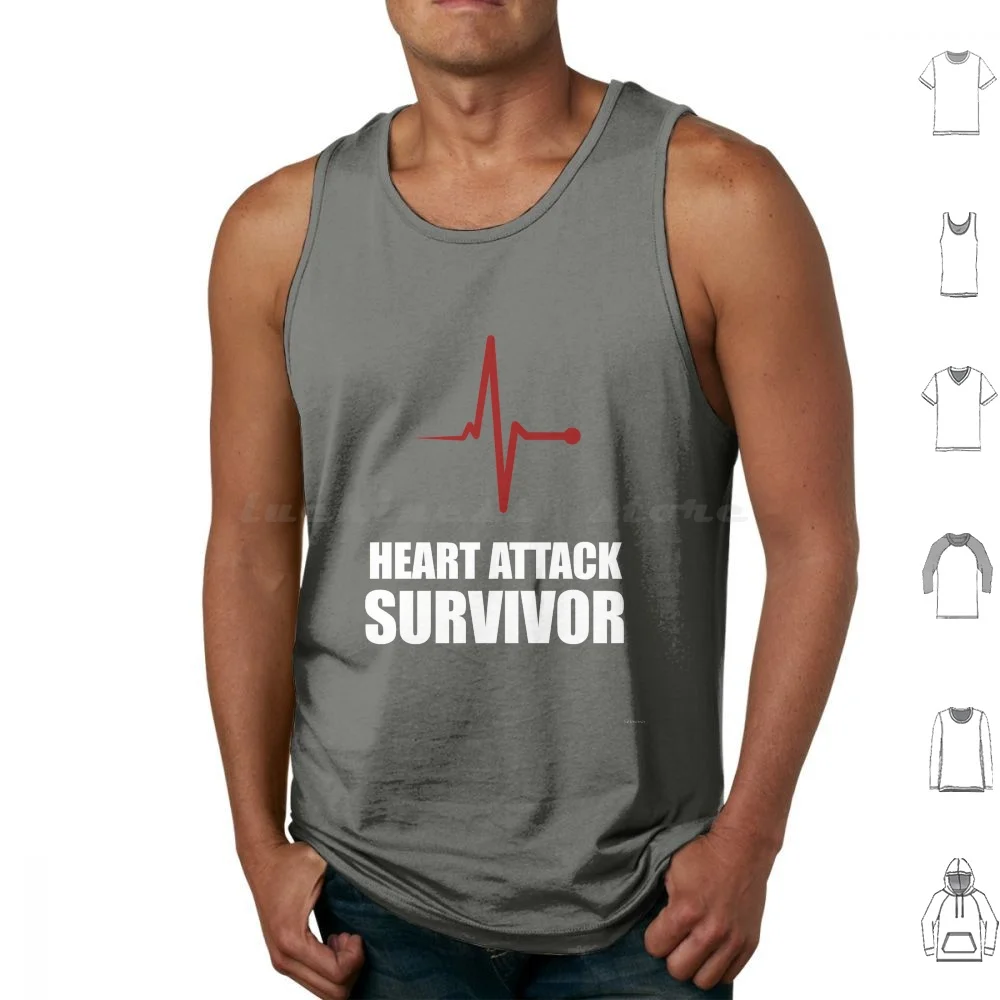 Heart Attack Survivor Tank Tops Print Cotton Heart Attack Heart Attack Survivor Heart Heart Heart Hearts Heart Broken