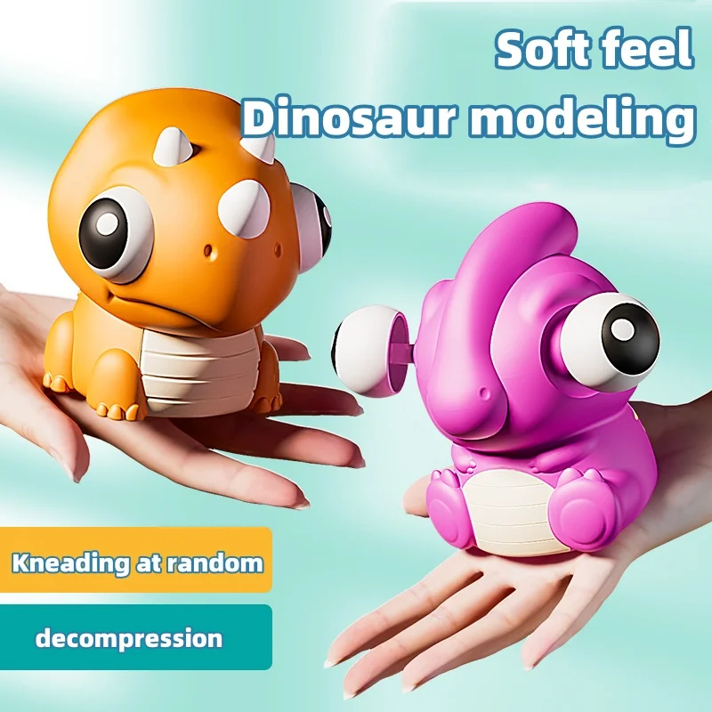 New Cute Eyeball Burst Squeeze Toy Dinosaur Ear Pull Toys Portable Fidget Toy Doll Stress Relief 3D Toys