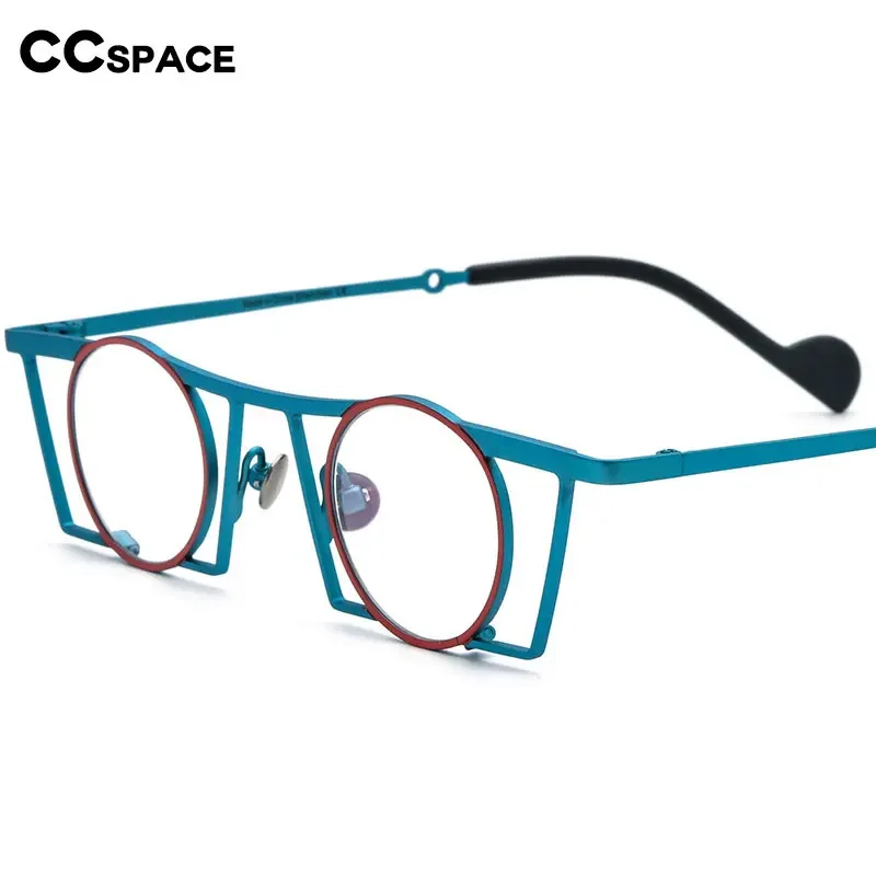 56123 Titanium Alloy Glasses Frame Men Exaggerated Eyeglasses Frames New High end metal Optical Eyewear