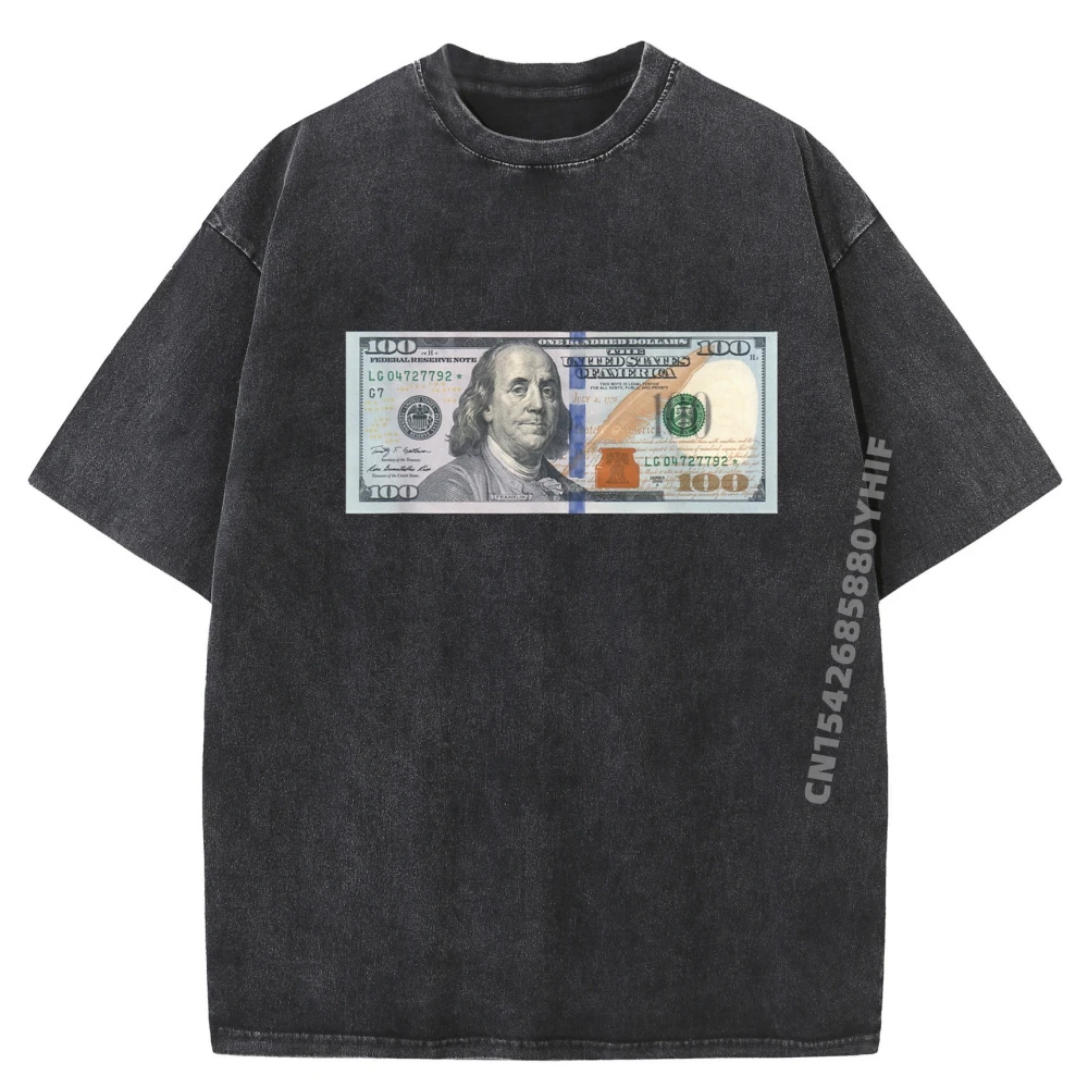 

Футболки с графическим дизайном Dollar Bill Baller, мужская одежда большого размера с принтом, мужские топы, уличная стираная рубашка