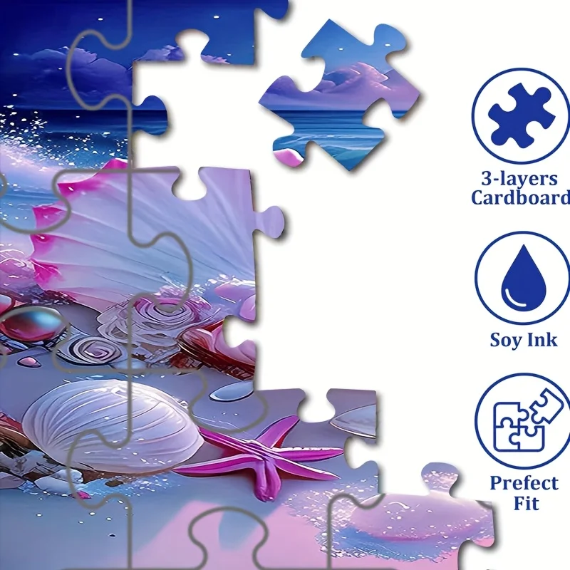 1000 قطعة من أحجية الصور المقطوعة النابضة بالحياة للبالغين - حرفة يدوية متينة، تصميم محمول، صديق للمبتدئين، 38.0 سم × 26.01 سم، P #3