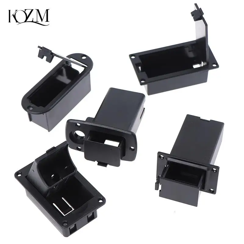 Active Bass Guitar Pickup 9V Battery Boxs 9 volts Battery Holder/Case/Compartment Cover Plug and Cable Contacts