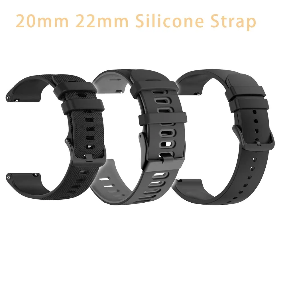 Sport Silikon 20mm 22mm Uhrenarmband Für Garmin Venu 3 Band Forerunner 265 255 Musik Vivoactive 4 Für garmin Venu Sq 2 Armband