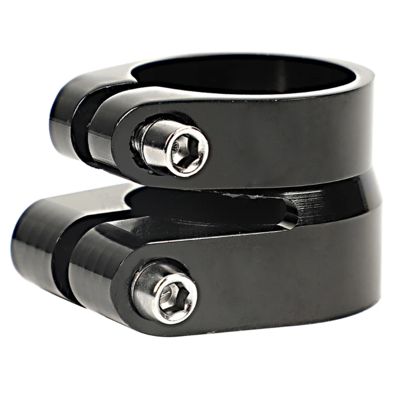 

Lightweight Aluminum Bike Post Clamp Ensures Stability during Rides Comfortable Quick Release Tube Collar