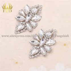 FZD 1 Pair Hot Fix cinghia in rilievo da sposa di Strass Appliqued e Guarnizioni per le Scarpe Decoritive Patch Sticker Scarpa-buckie