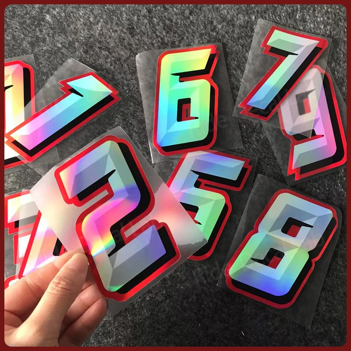 0-9 Digital Stickers DIY Number and Lucky Number Decals for Motorcycle and Car Customization