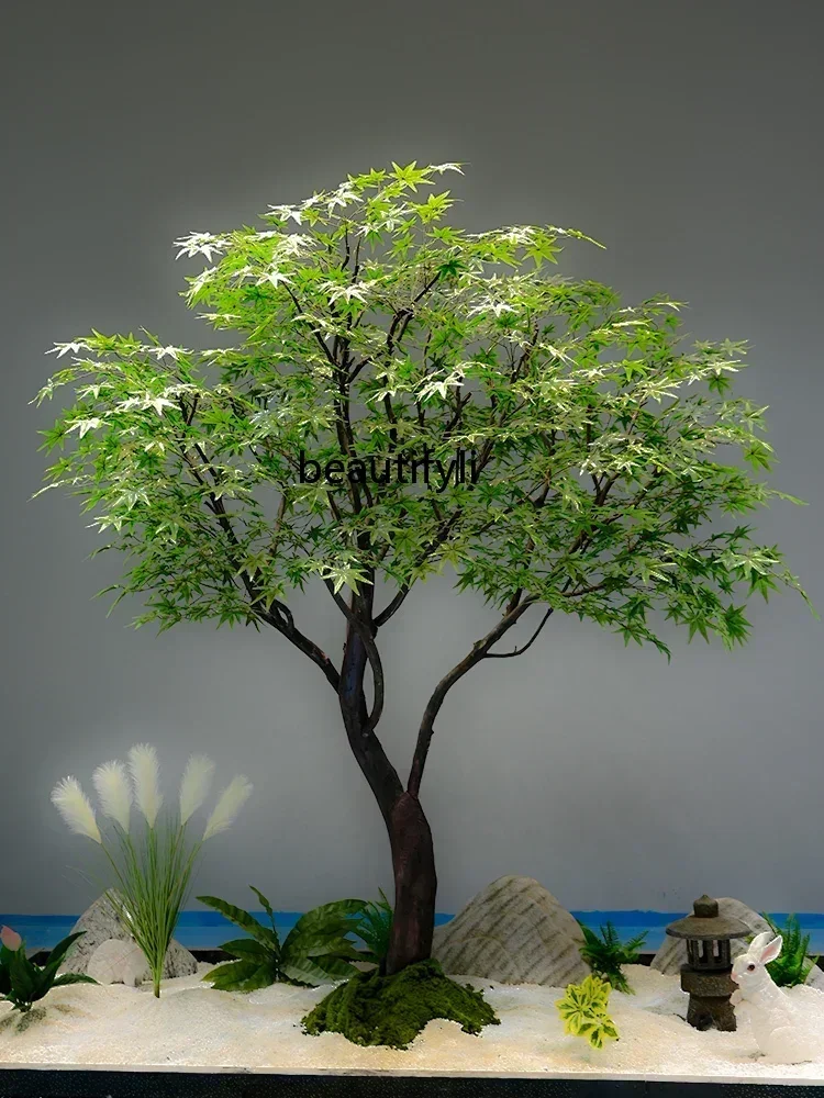 Artificial Maple Plant Fake Trees Prop Decoration Large Shopping Mall Green Plant Indoor Landscaping