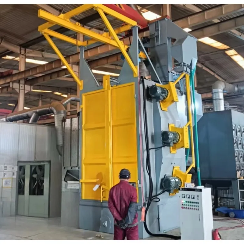 Environmental Protection Hook Type Automatic Dust Removal Shot Blasting Machine Energy-Efficient Shot Blaster for Sustainable