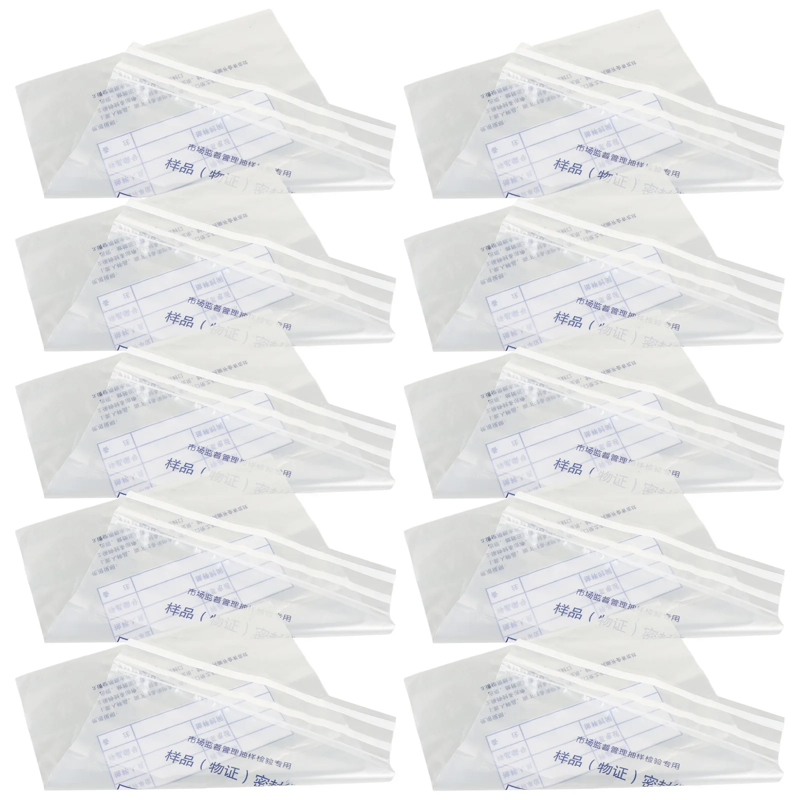 

10pcs Clear Handling Envelopes Tamper-Evident Bank Storage Evidence Packaging Tear-Off