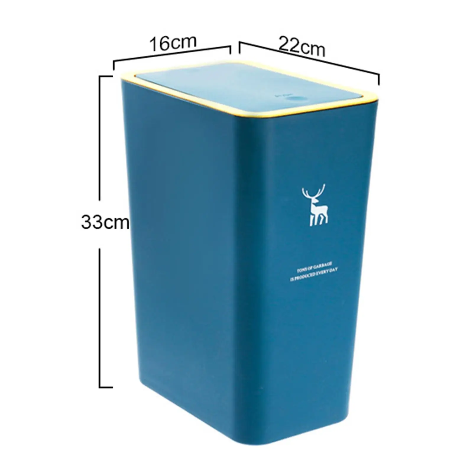 Garbage Can Household Multifunction Trash Can Rubbish Bin Garbage Container For Bedroom Living Room Kitchen Bathroom