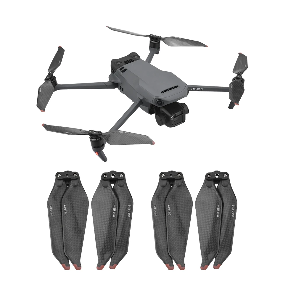 

LAVD 4 Pair 9453F Carbon Fiber Propeller for DJI Mavic 3 Foldable Quick Release Blade Fans Spare Replacement Accessory
