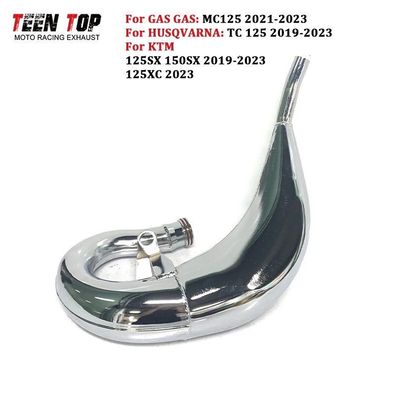 

Motorcycle Exhaust Pipe For Husqvarna TC125 Exhaust Header 2019-2023 2-Storkes Offroad Bike TC 125 25mm Front Escape Moto Tube