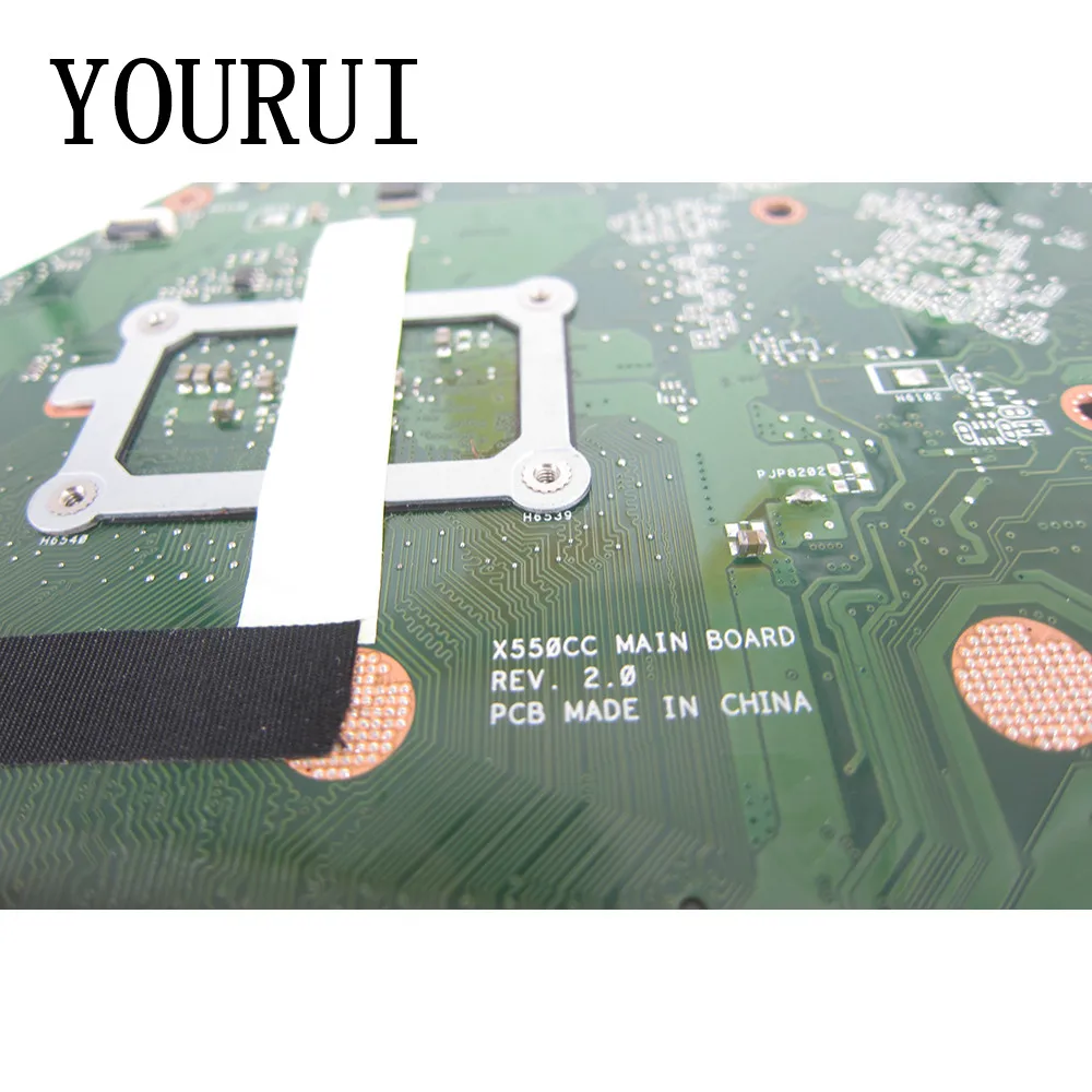 Imagem -03 - Placa-mãe Portátil para Asus X550cc X550c X550cl X552c Y581c R510c 2117u i3 i5 Cpu 4gb de Ram Mainboard Uma