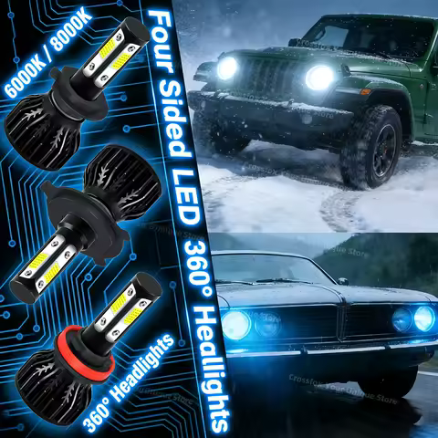 Car Lights 150W 6000K 8000K HB3 HB4 9005 9006 880 H1 H8 H9 H11 Bulb H7 H4 H13 9008 9012 HIR2 Led 12V Car Headlight 30000LM Lamps