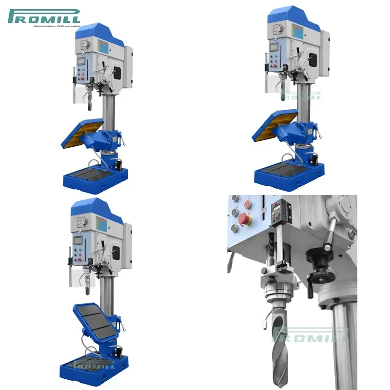 HCY New PROMILL Column Drilling Machine ZWB5030 Vertical Tapping Drilling MT4 Spindle High Rigidity M20 Threading Capacity