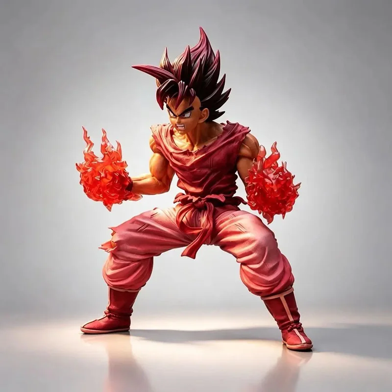 In Stock Son Goku Kaioken Dragon Ball Anime Action Figure Pvc Collectible Statue Model Birthday Gift For Anime Collectors - view 5