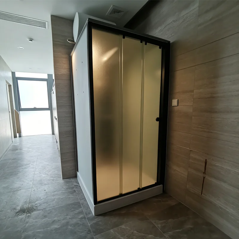 Luxury Modern Prefab All in One Shower Room Integrated Bathroom Cabin Modular Tempered Glass Shower Stall with Rainfall Shower