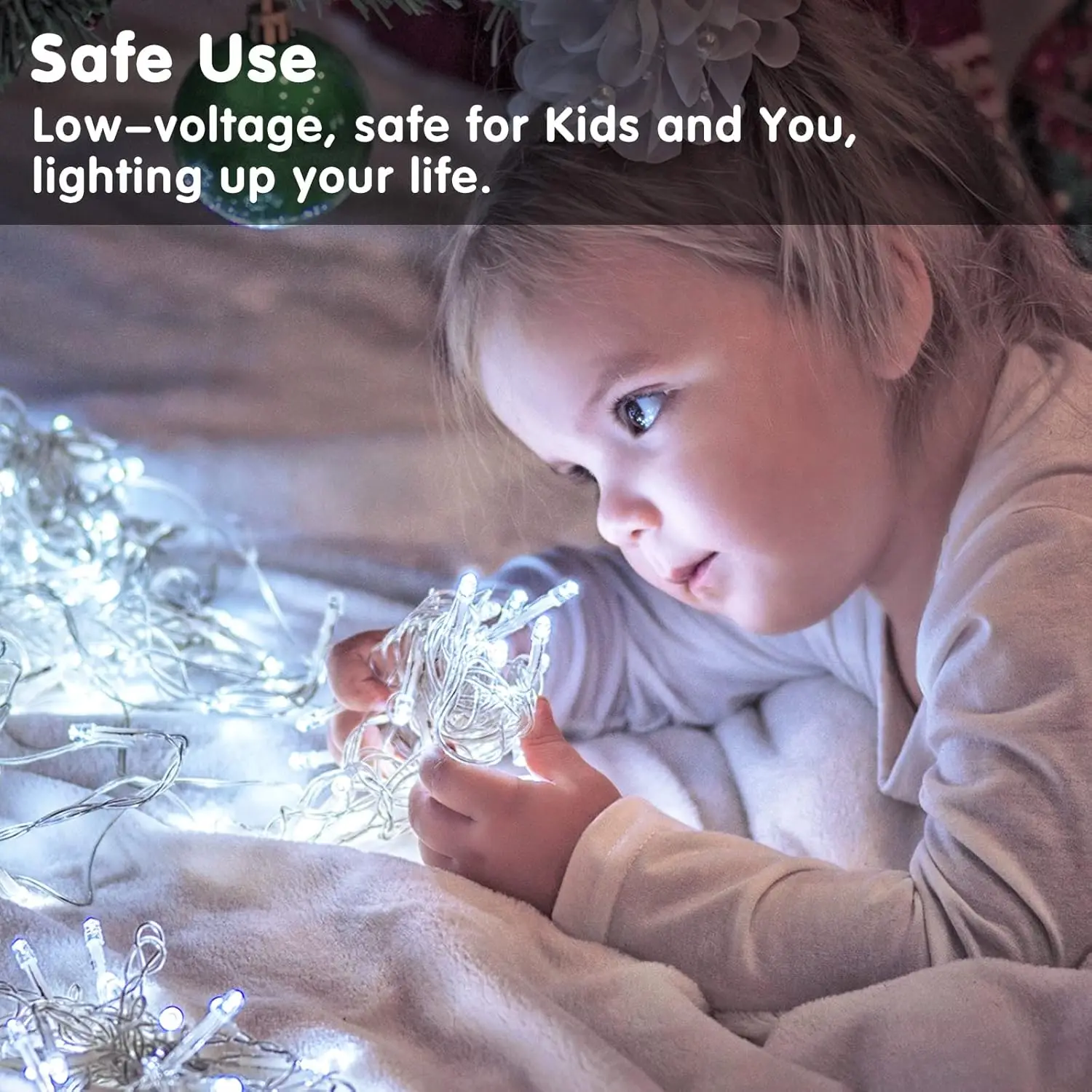 8 Modes Remote Christmas Lights Outdoor 80 LED Battery Power String Lights Waterproof Twinkle Fairy Mini Lights with Indoor