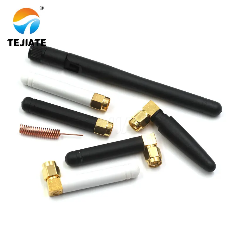 1PCS 433M high gain antenna 433mhz data transmission antenna 433 folded rubber rod antenna small pepper SMA inner needle