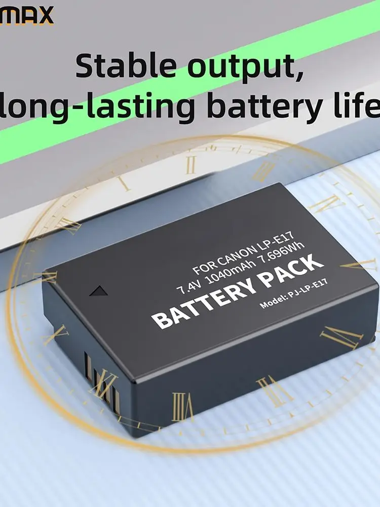 Batmax LP-E17 LPE17 LP E17 1040mAh Bateria do aparatu Canon EOS R8 RP R50 200D 250D M3 M5 M6 750D 760D T6s 800D T8i — zdjęcie produktu 7