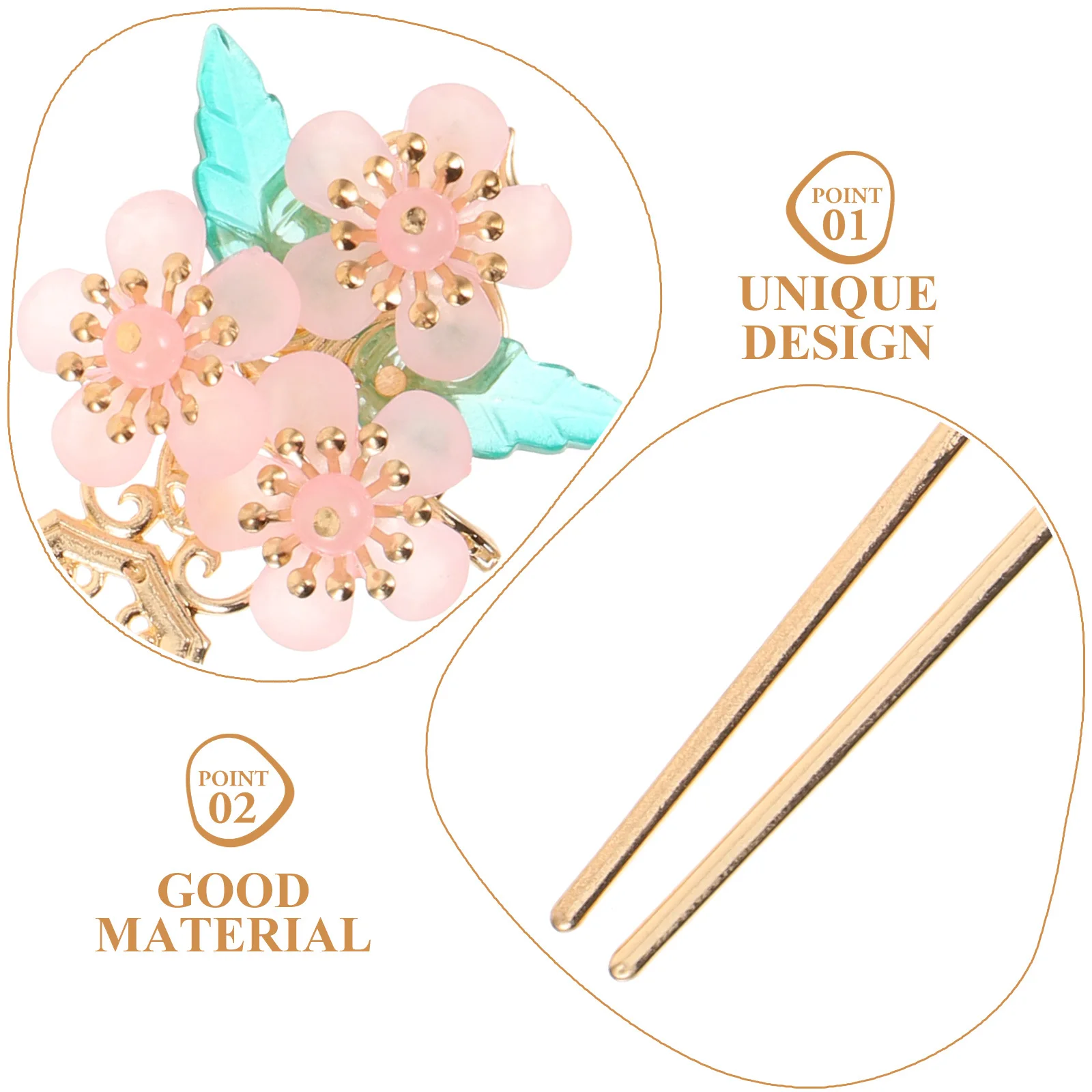 

Chinese Style Hairpin Hanfu Tassel Drop Long Hair Stick for Wedding Prom Anniversary Performance Hair Accessories