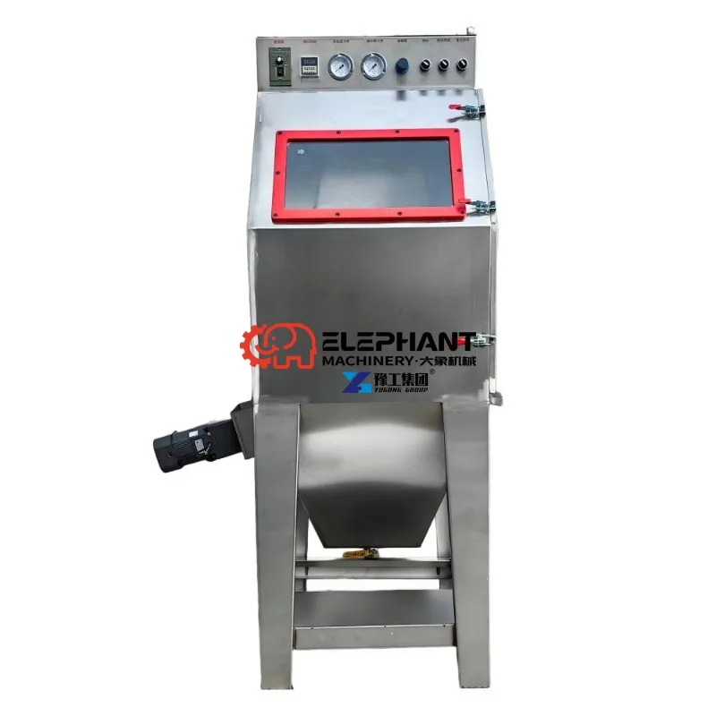 Automatic High Efficiency Tumbler Wet Sand Blasting Machine with Pump Batch Small Metal Components Surface Treatment