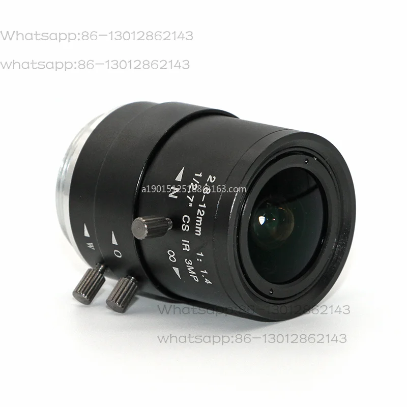 Industrial camera lens 3 million CS interface 2.8-12mm manual zoom 1/2.7 inch visual inspection camera