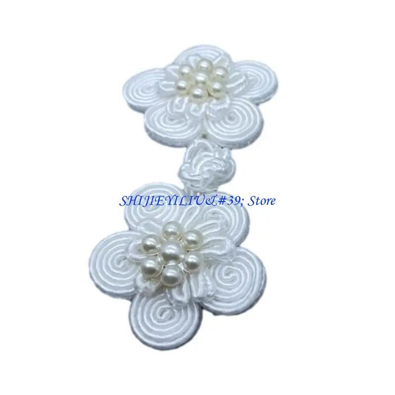 E21F Chinese Knot Flower Buckle Closure Buttons for Dance National Dress Cheongsam