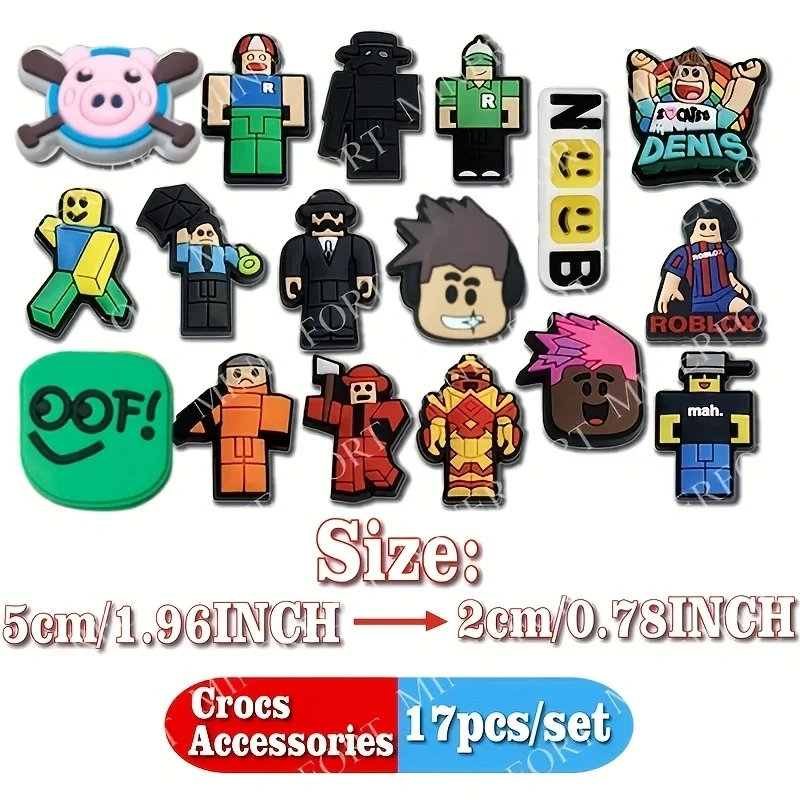 Party Games In Roblox - 17 個の Roblox ゲームコレクションチャームサンダル漫画セット DIY 装飾アクセサリー用ベビーと大人の誕生日アレンジメントギフト