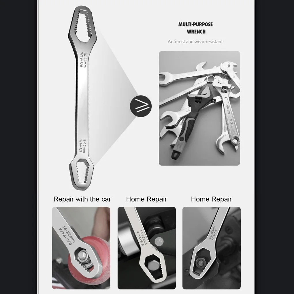 Torx Wrench Double-head Ratchet Spanner Ratcheting Marked Nut Extractor Household Steel Remover Hand Tool Type 1