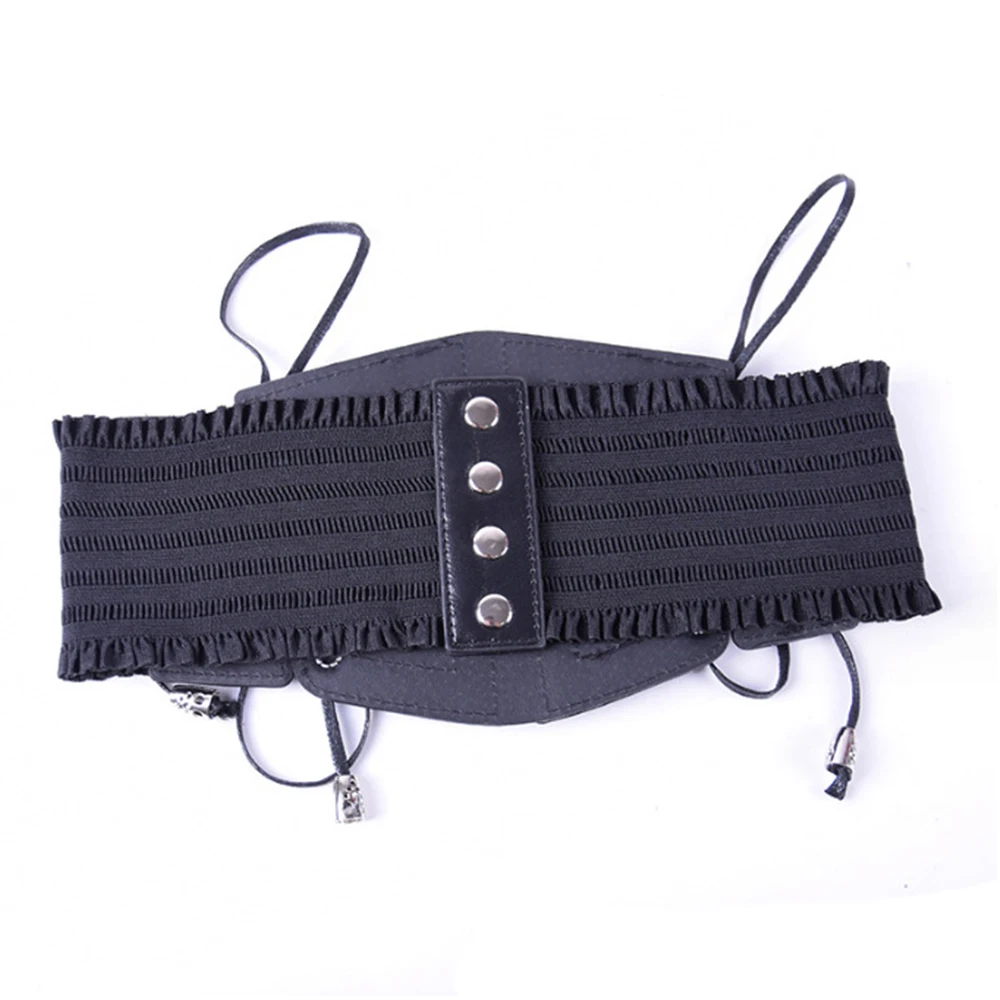 مشد الموضة خمر القوطي الشرير حزام من الجلد النساء تأثيري الفرقة التعادل حبل حزام أحزمة ازياء