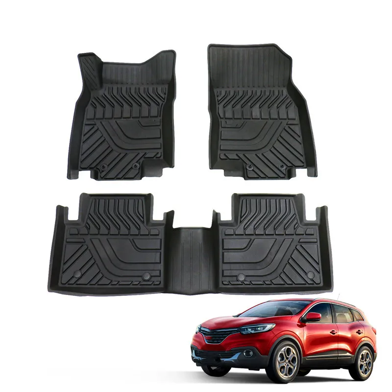 Healthy TPE Rubber Car Floor Mats Full Set For Renault Keleos 2017-2021 Waterproof Foot Carpets Pad Liner