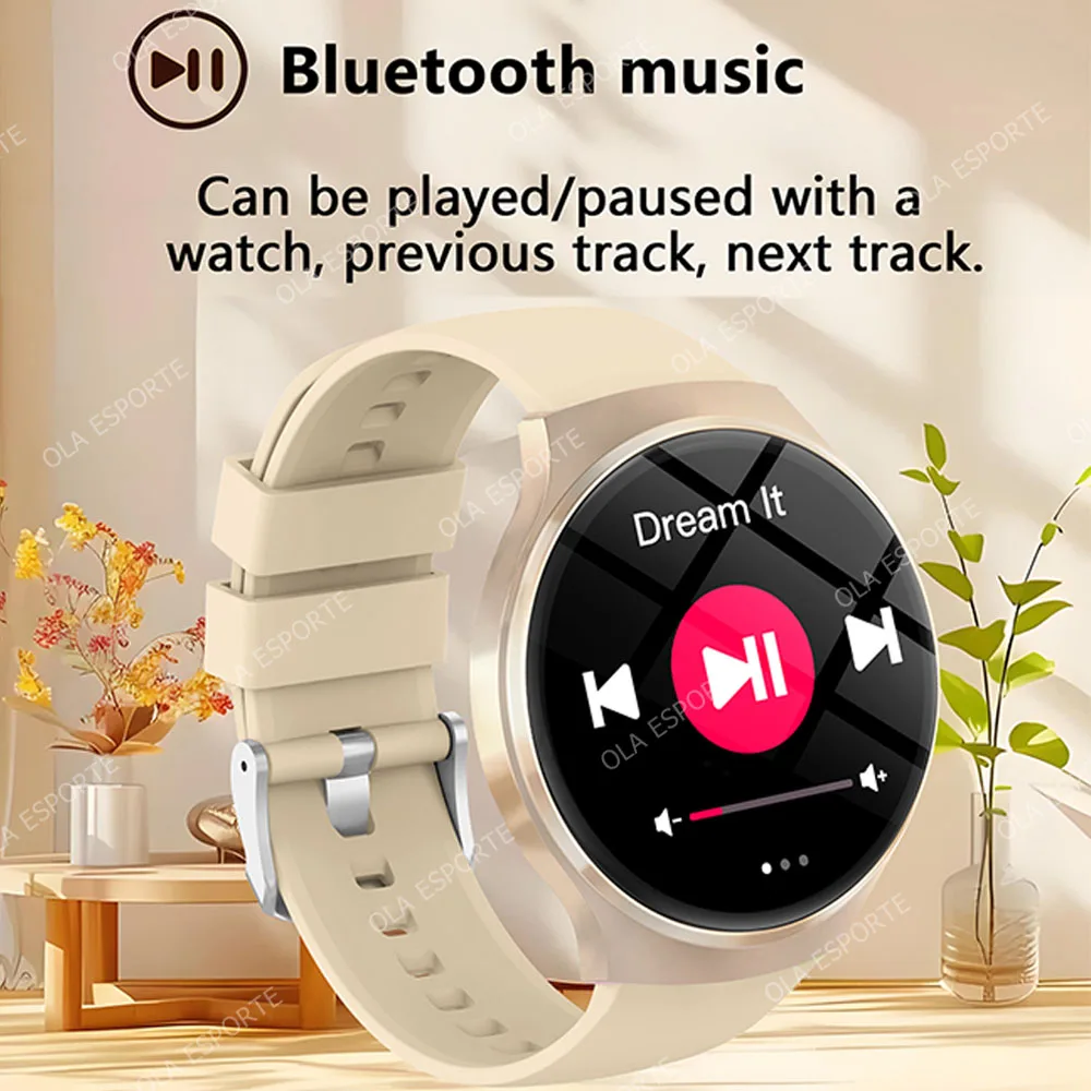 2025 جديد لنظام أندرويد IOS ساعة ذكية الرجال شاشة AMOLED نظام تحديد المواقع مسار الحركة مراقبة الصحة بلوتوث دعوة مقاوم للماء SmartWatch