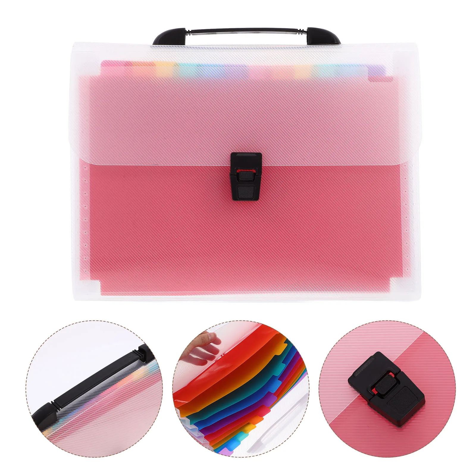 

Portable Expanding File Folder Multi-Layer PVC Document Organizer Office Accordion Folder File Organizer