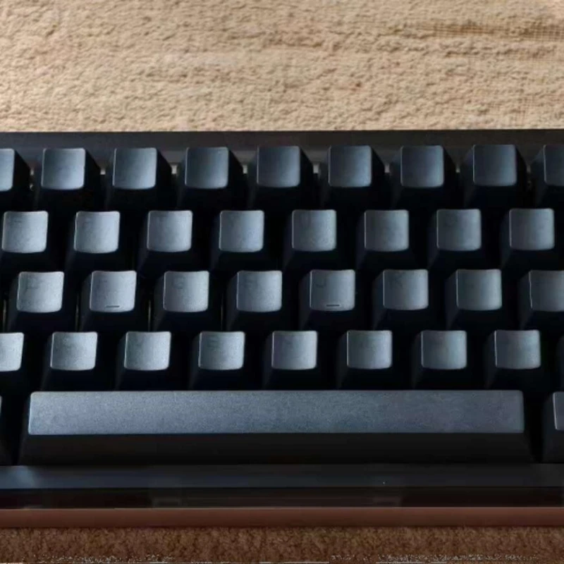 GEEKARK 블랙 키 캡 세트 맞춤형 PBT 앨리스 체리 프로필 40/60/64/68/75/87 키 캡 Artisan 기계식 키보드 액세서리 키 캡