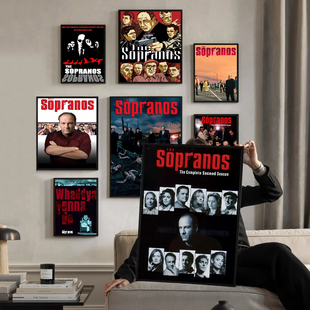 Classic TV Series Show The Sopranos Anime Posters Sticky Whitepaper Prints Posters Artwork Kawaii Room Decor