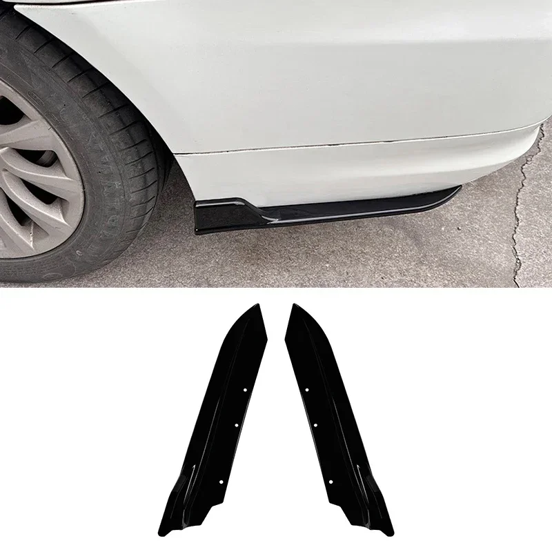 

New！ 2Pcs Car Rear Bumper Side Splitters Spoiler Canards Fender Decoration For BMW 3 Series E90 2005-2012 Car Styling