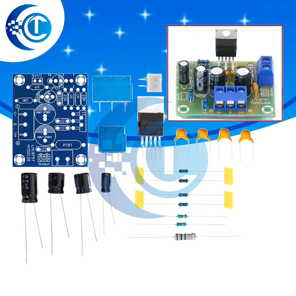 LM1875T mono boom level power 30W amplifier board speaker power amplifier PCB production DIY kit LM1875