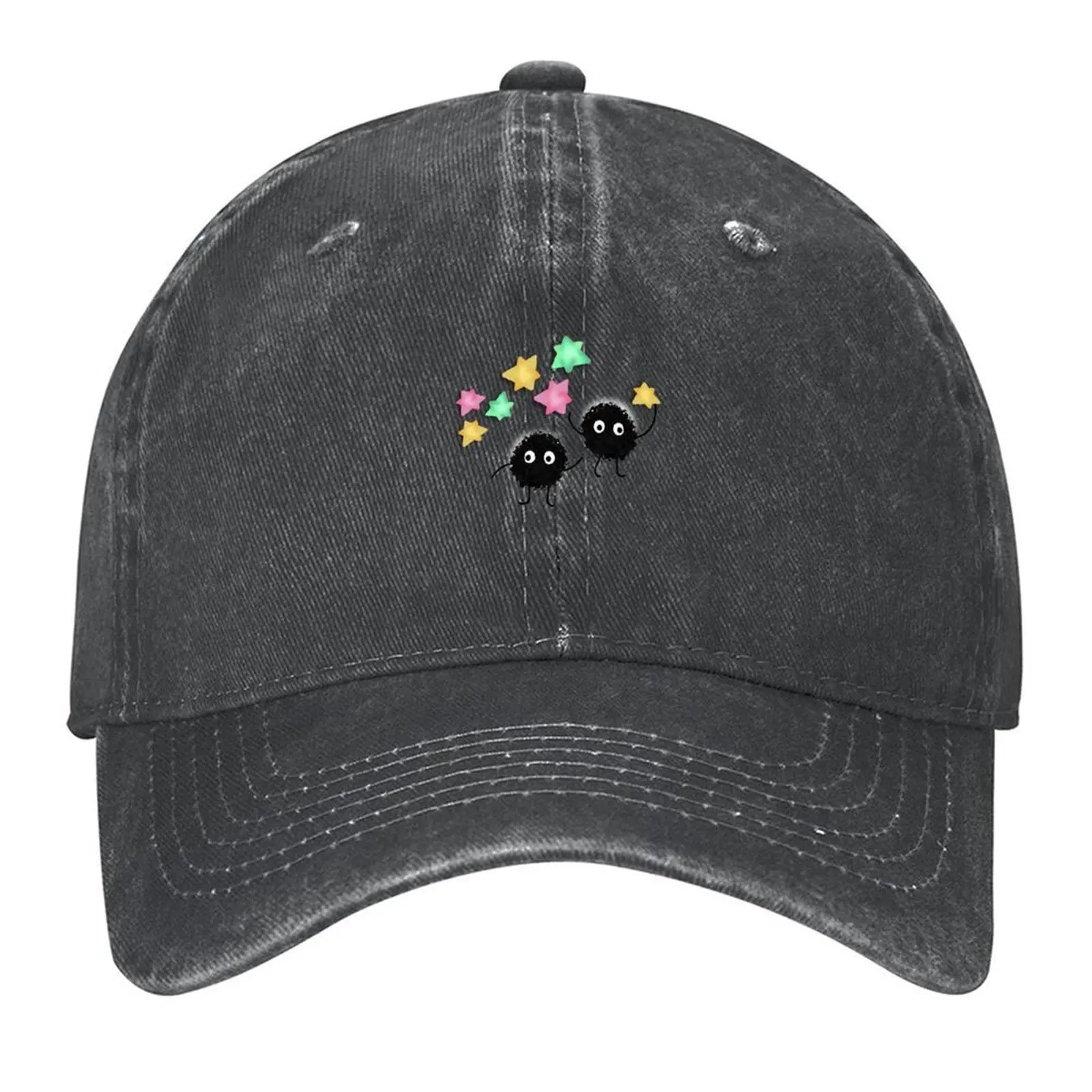 Soot Sprites con Konpeito Candy Gorra de béisbol Rave Hat Beach Luxury Man Hat Visera térmica Señoras Hombres