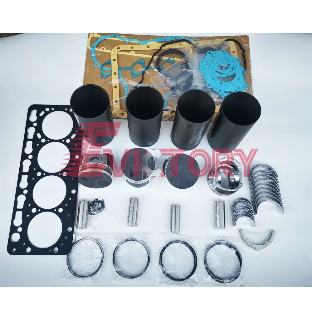 

For Kubota V3600-E3B V3600-DI rebuild overhaul kit piston liner gasket bearing