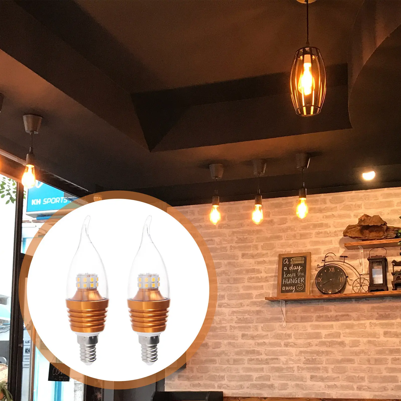 2Pcs E12 Led Bulb 5…