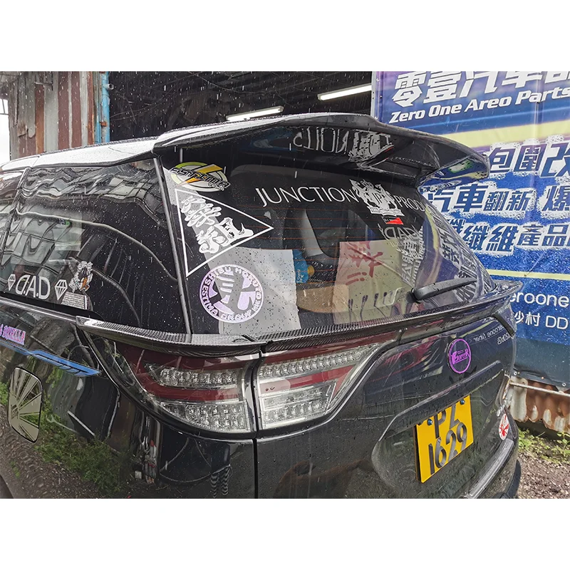 

Материал из углеродного/стекловолокна, 3 шт., задний средний верхний спойлер для Estima Previa ACR50, автомобильный внешний аксессуар